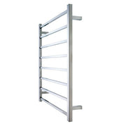 Chrome towel rack on a white background
