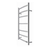 Chrome towel rack on a white background