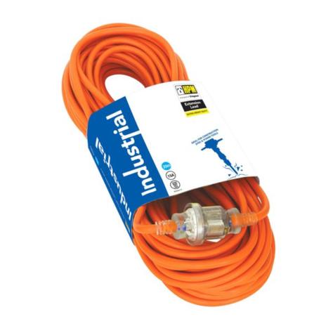 HPM Industrial Extra Heavy Duty 15A 3 Core 1.5mm² Extension Lead 20m Orange