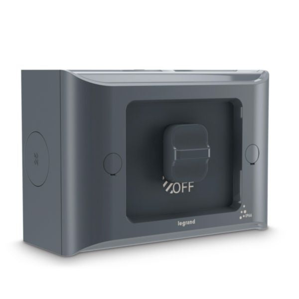 HPM Aqua Life 16A IP66 Weatherproof Surface Mount 1 Gang Switch
