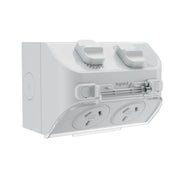 HPM Aqua Life 10A IP54 Weatherproof Surface Mount Double Power Point