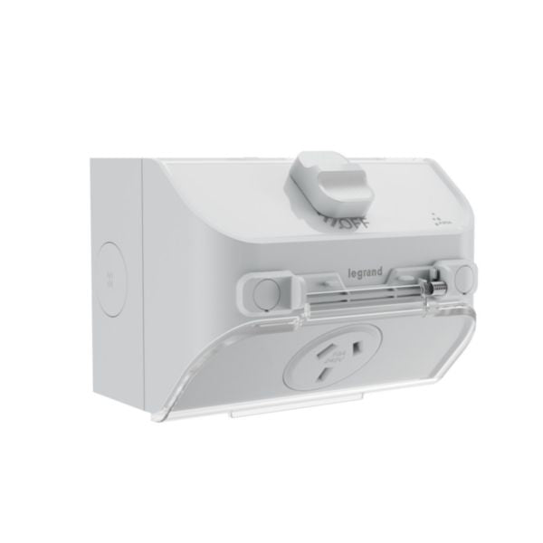 HPM Aqua Life 10A IP54 Weatherproof Surface Mount Single Power Point