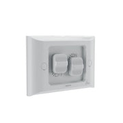 HPM Aqua Life 16A IP66 Weatherproof Shallow Mount 2 Gang Switch