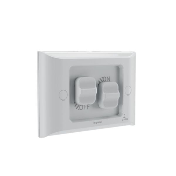 HPM Aqua Life 16A IP66 Weatherproof Shallow Mount 2 Gang Switch