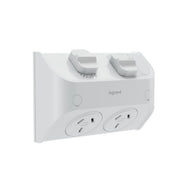 HPM Aqua Life 10A IP53 Weatherproof Shallow Mount Double Power Point
