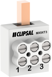 Enclosure Extra Terminal Lugs, Clipsal, 3 ways