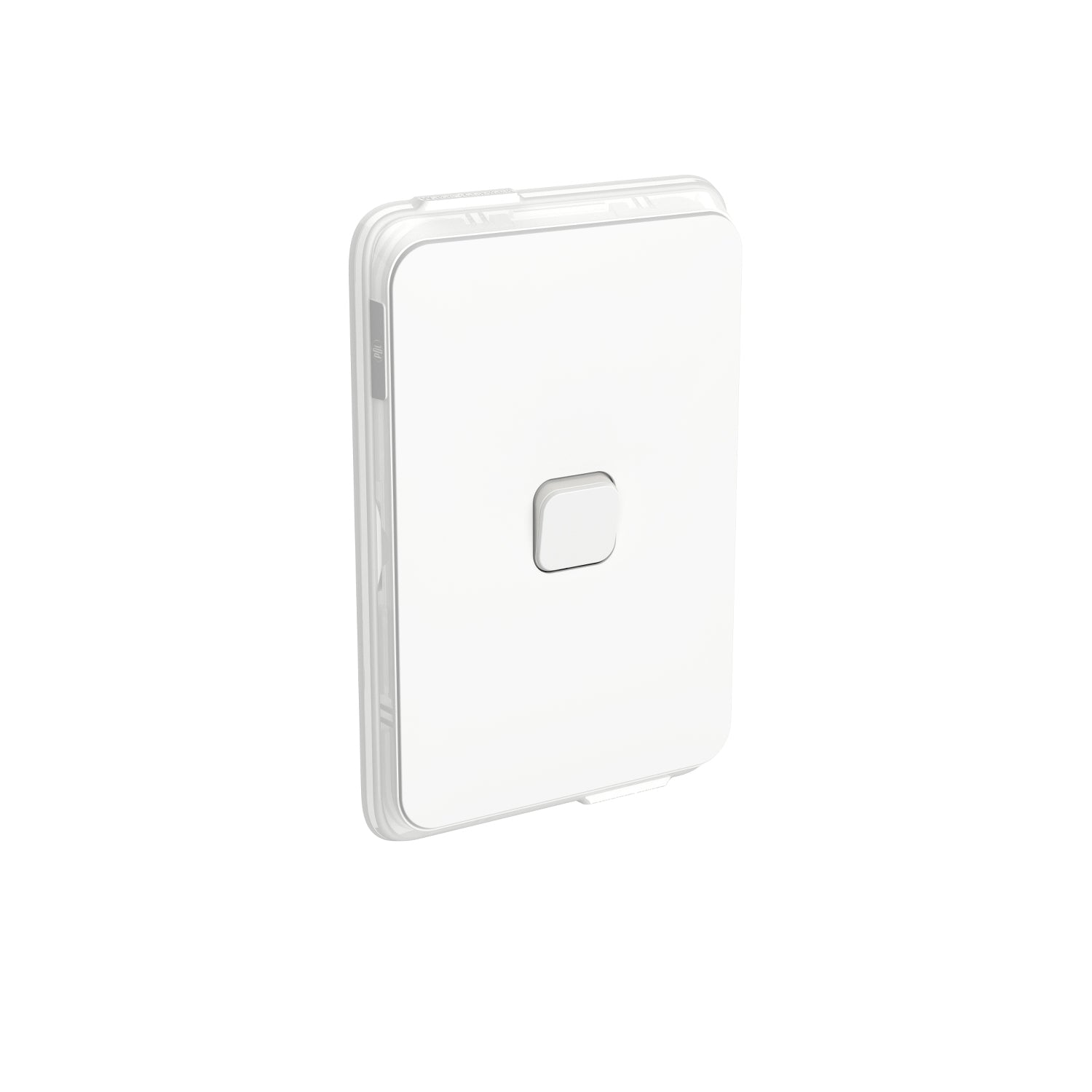 PDL Iconic Waterproof Switch IP44 1Gang 20Amp - Vivid White