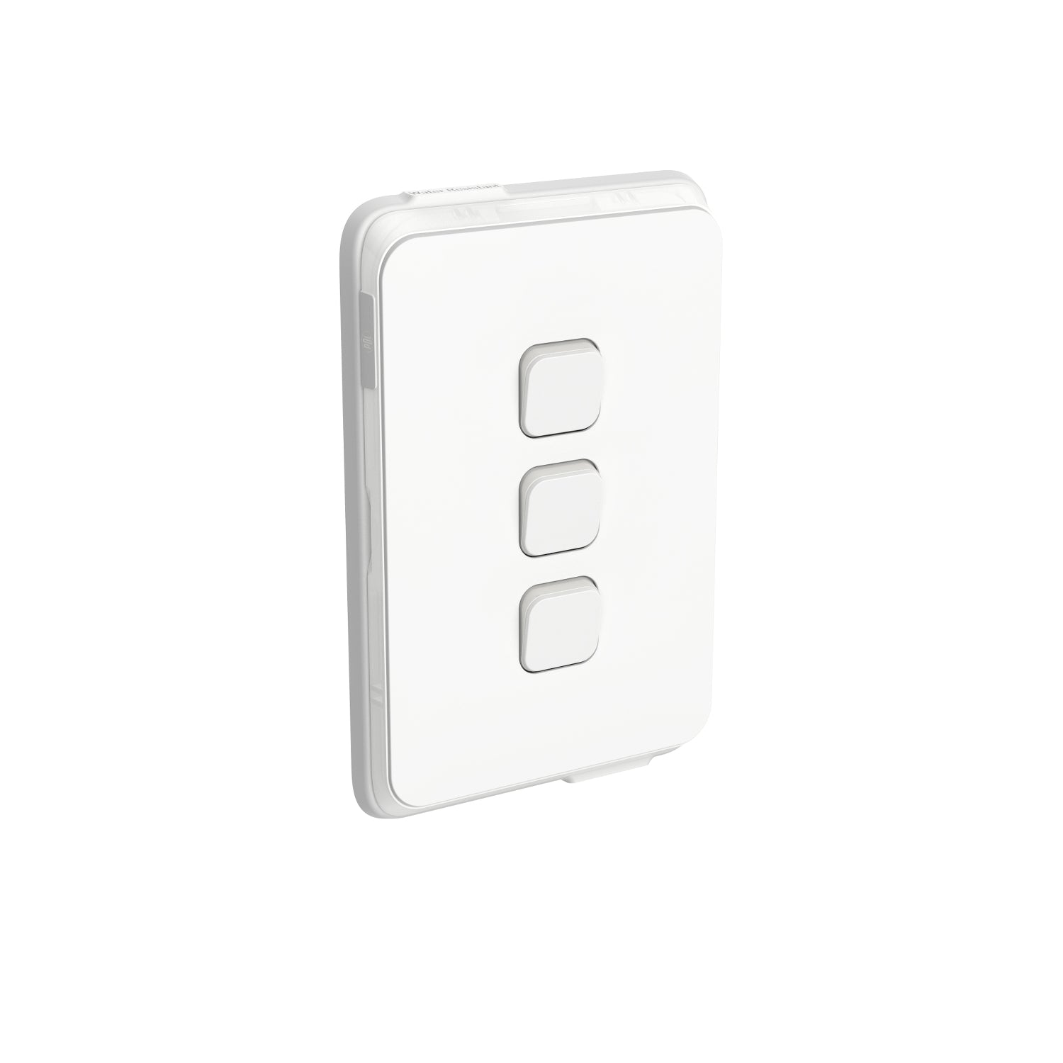 PDL Iconic Waterproof Switch IP44 3Gang 20Amp - Vivid White