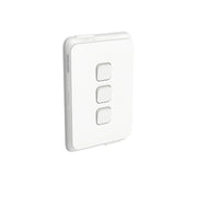 PDL Iconic Waterproof Switch IP44 3Gang 20Amp - Vivid White