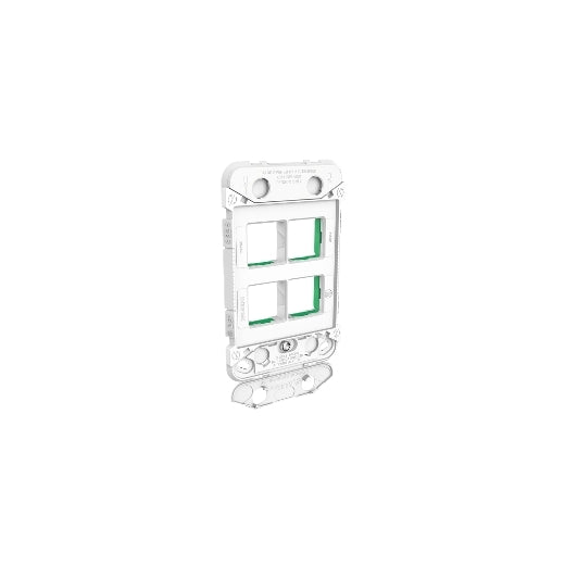 PDL Iconic Grid Plate Switch 4Gang