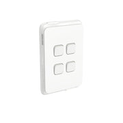 PDL Iconic Waterproof Switch IP44 4Gang 20Amp - Vivid White