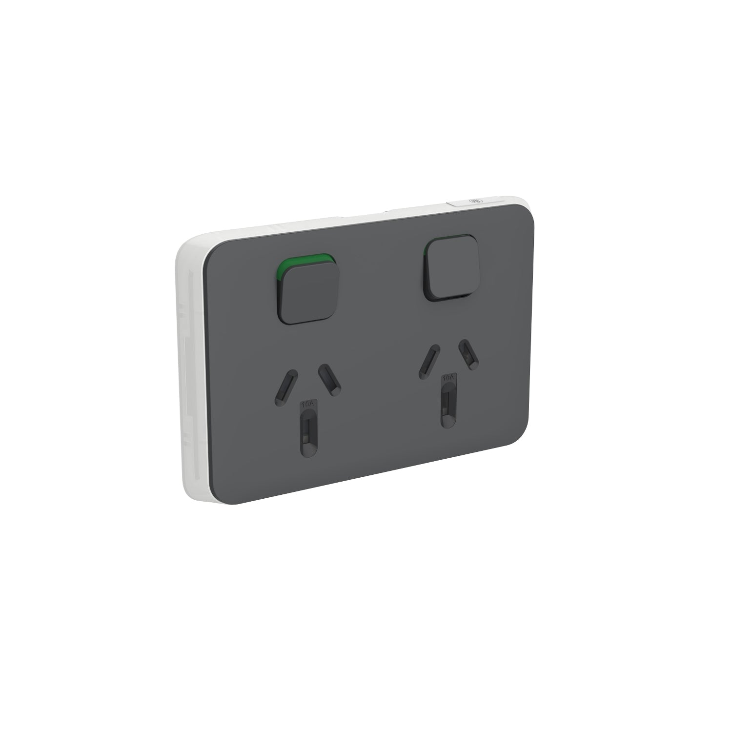 PDL Iconic Cover Plate Double Switched Socket 10Amp