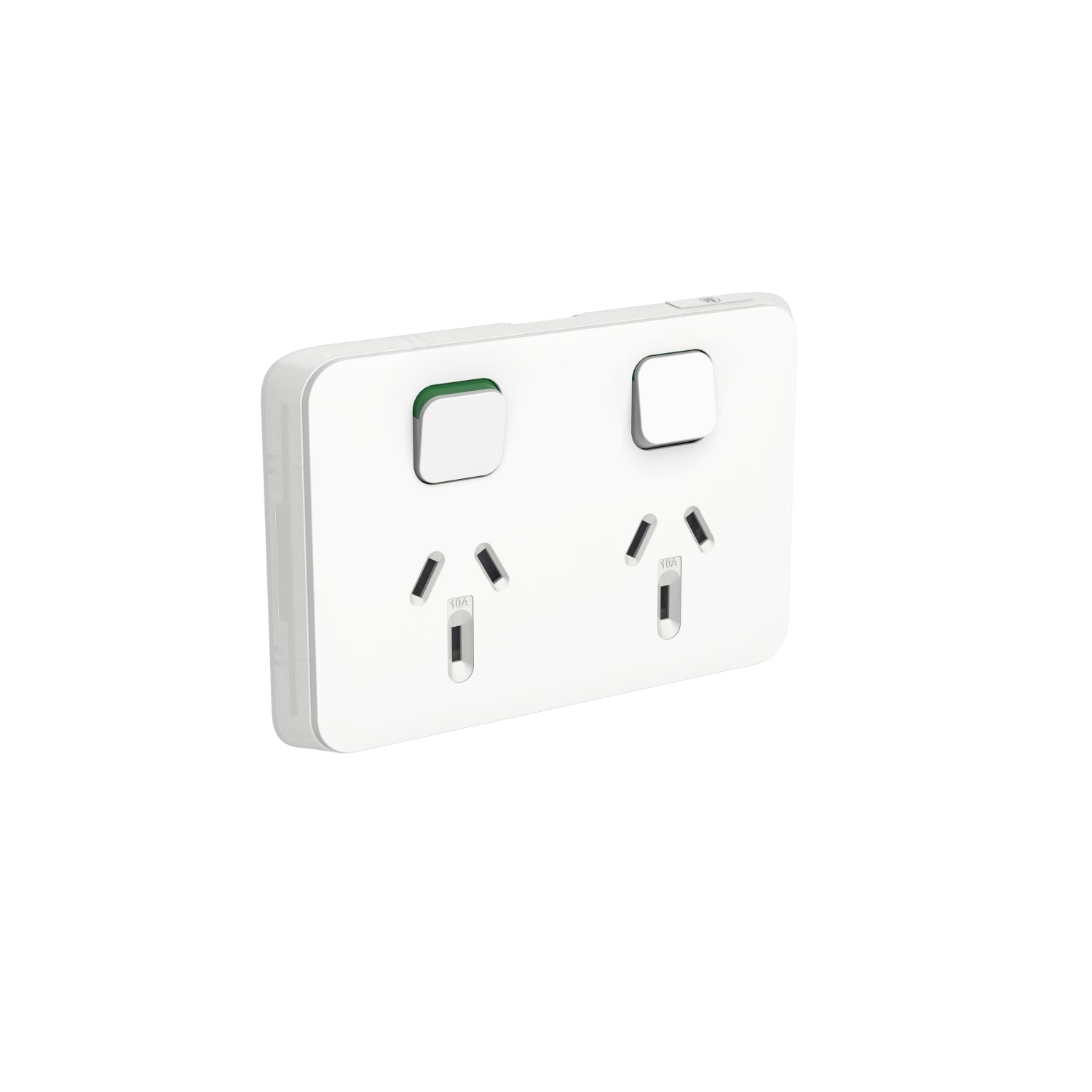 PDL Iconic Cover Plate Double Switched Socket 10Amp