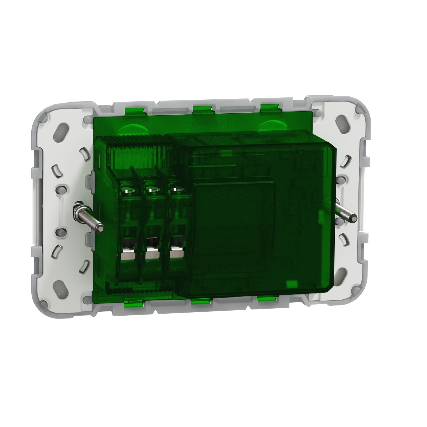 PDL Wiser Double Horizontal Socket Grid, 10A with Zigbee