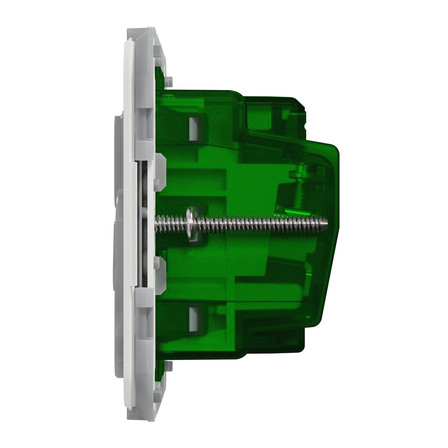 PDL Wiser Double Horizontal Socket Grid, 10A with Zigbee
