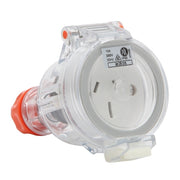 PDL 56 Cord Connector 3Pin IP66 250V 15Amp - Orange