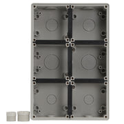 PDL 56 Enclosure 63mm Deep 6-Gang - Grey
