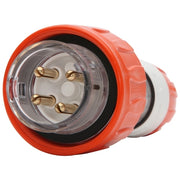 PDL 56 Plug Straight 4Pin IP66 500V 16Amp - Orange