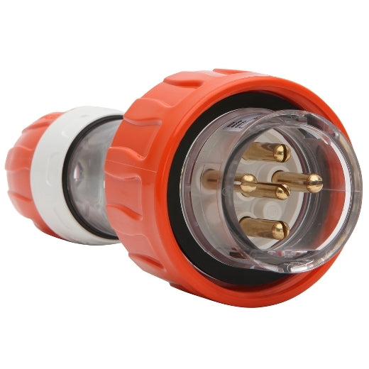PDL 56 Plug Straight 5Pin IP66 500V 20Amp - Orange
