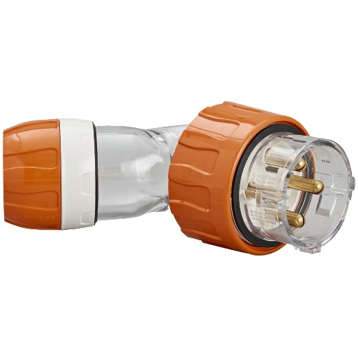 PDL 56 Plug Angled 4Pin IP66 500V 50Amp - Orange