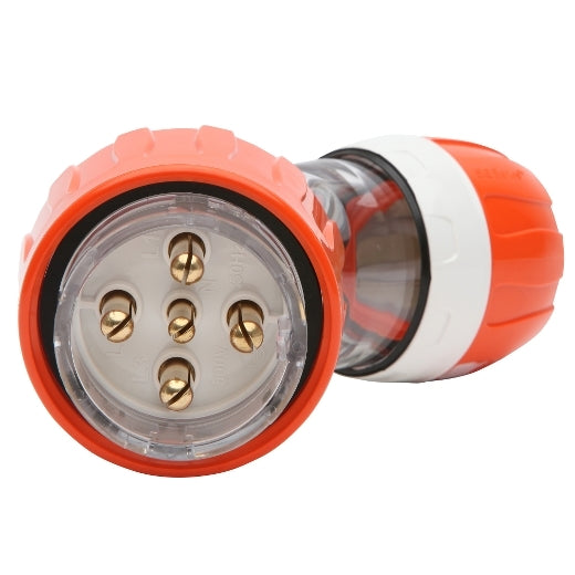 PDL 56 Plug Angled 5Pin IP66 500V 32Amp - Orange