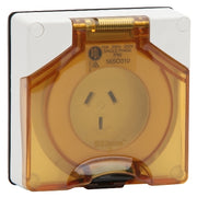PDL 56 Socket 3Pin 1P IP66 250V 10Amp - Grey