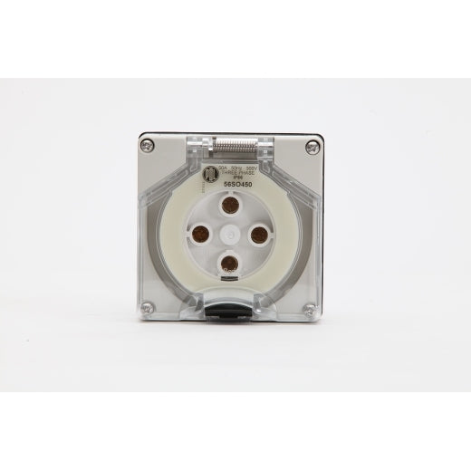 PDL 56 Socket 4Pin 3P IP66 500V 40Amp - Grey
