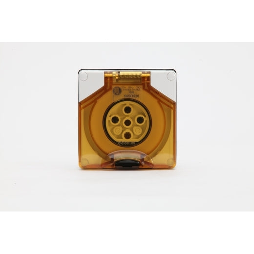 PDL 56 Socket 5Pin 3P IP66 500V 40Amp - Grey