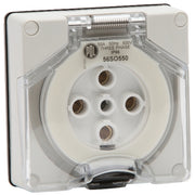 PDL 56 Socket 5Pin 3P IP66 500V 50Amp - Grey