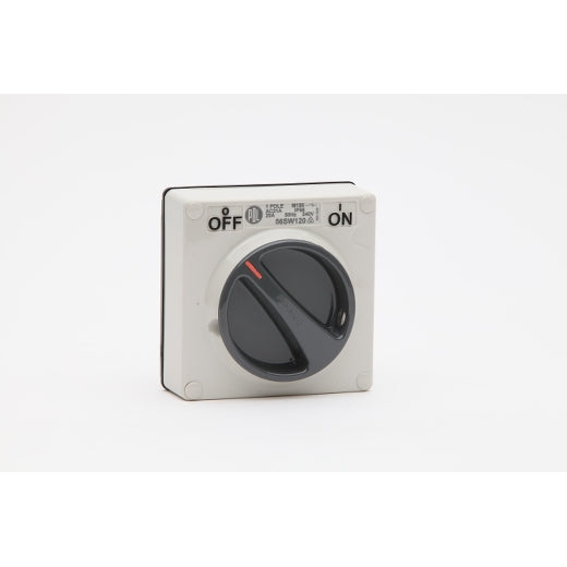 PDL 56 Switch 1P IP66 240V 20Amp - Grey