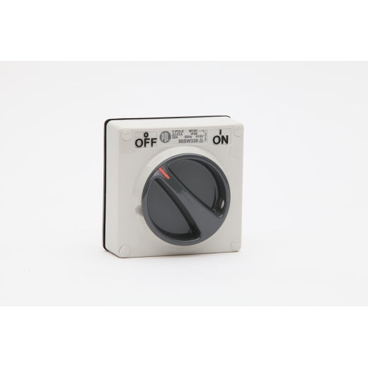 PDL 56 Switch 3P IP66 415V 20Amp - Grey