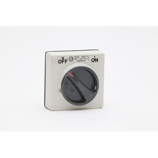 PDL 56 Switch 3P IP66 415V 32Amp - Grey