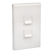 PDL 2Gang Switch - White