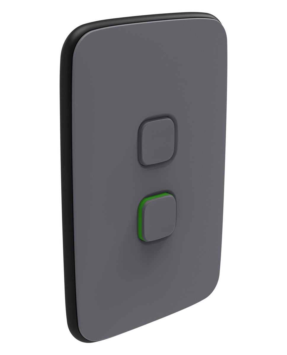 PDL Iconic Essence, cover frame, 2 switches, vertical