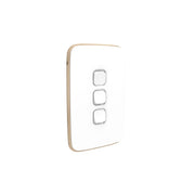 PDL Iconic Essence, cover frame, 3 switches, vertical