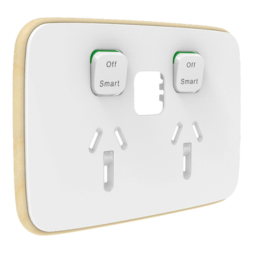 PDL Iconic Essence Cover Plate Connected Double Socket