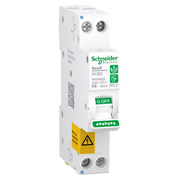 Residual current breaker with overcurrent protection (RCBO), Resi9, 1P+N, 6-32A, C curve, 6000A, A type, 30mA