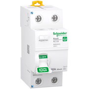 Residual current circuit breaker (RCCB), Resi9, 2P, 40A, A type, 30mA