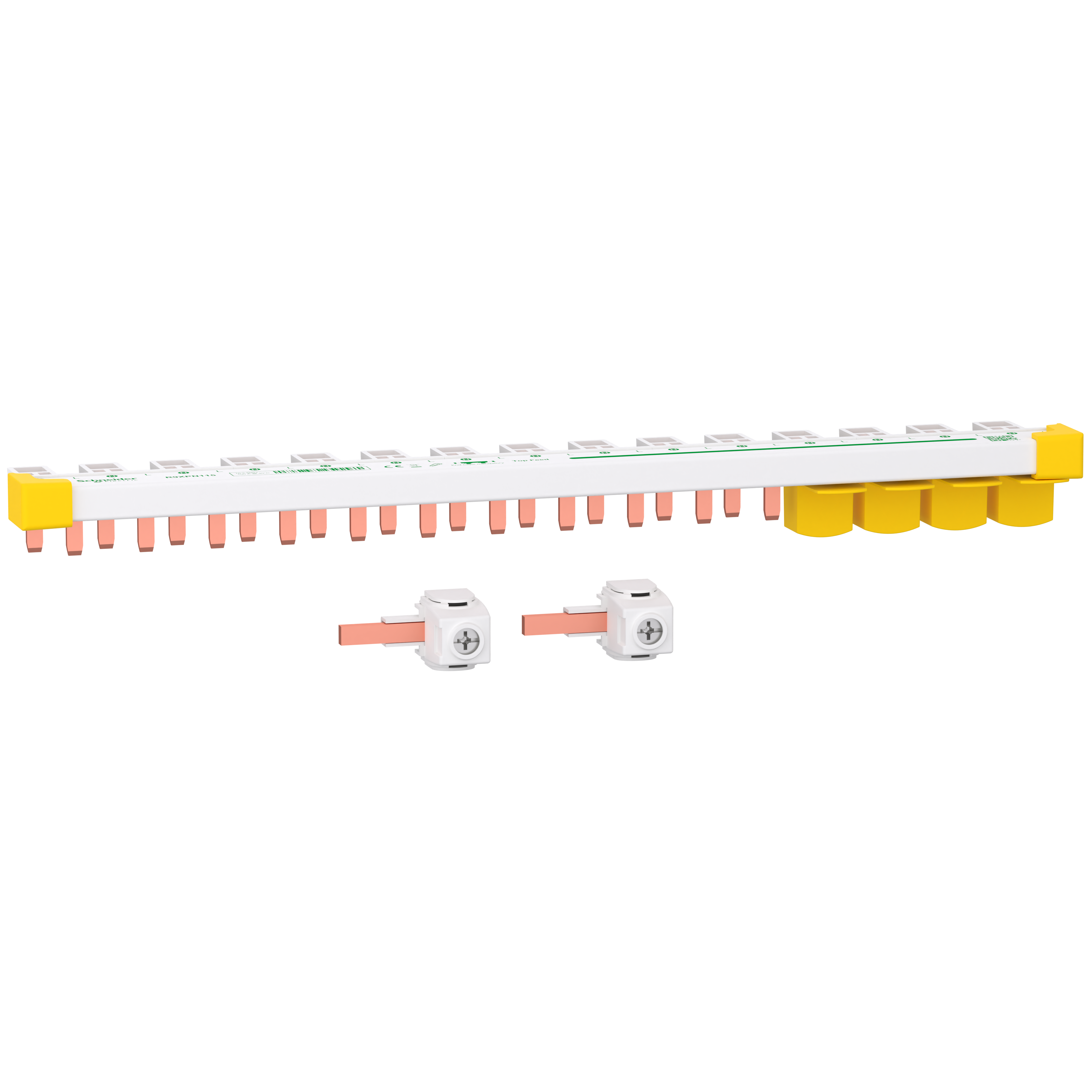 Comb Busbar, Resi9, 1P+N, 15 modules, 100 A with accessories