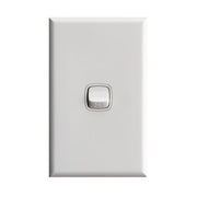 HPM Excel 1Gang Light Switch - White