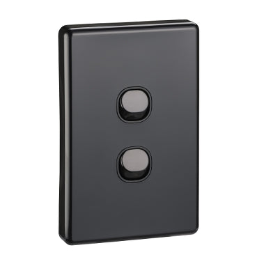 Clipsal Classic C2000 Series, 2 Gang, 250VAC, 10A, Standard, Vertical