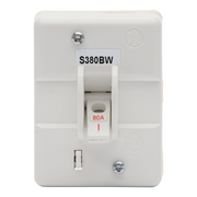 PDL Back Wiring Mains Switch, S Series, 80A/M200, 440V, 50 Hz, 3P, White