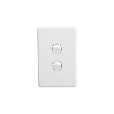 Clipsal Classic C2000 Series, 2 Gang, 250VAC, 10A, Standard, Vertical