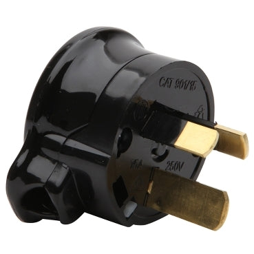 PDL Side Entry 3Pin Rewirable Heavy Duty Plug; 15A