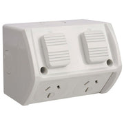 TradeSave Double IP53 Surface Mount Socket