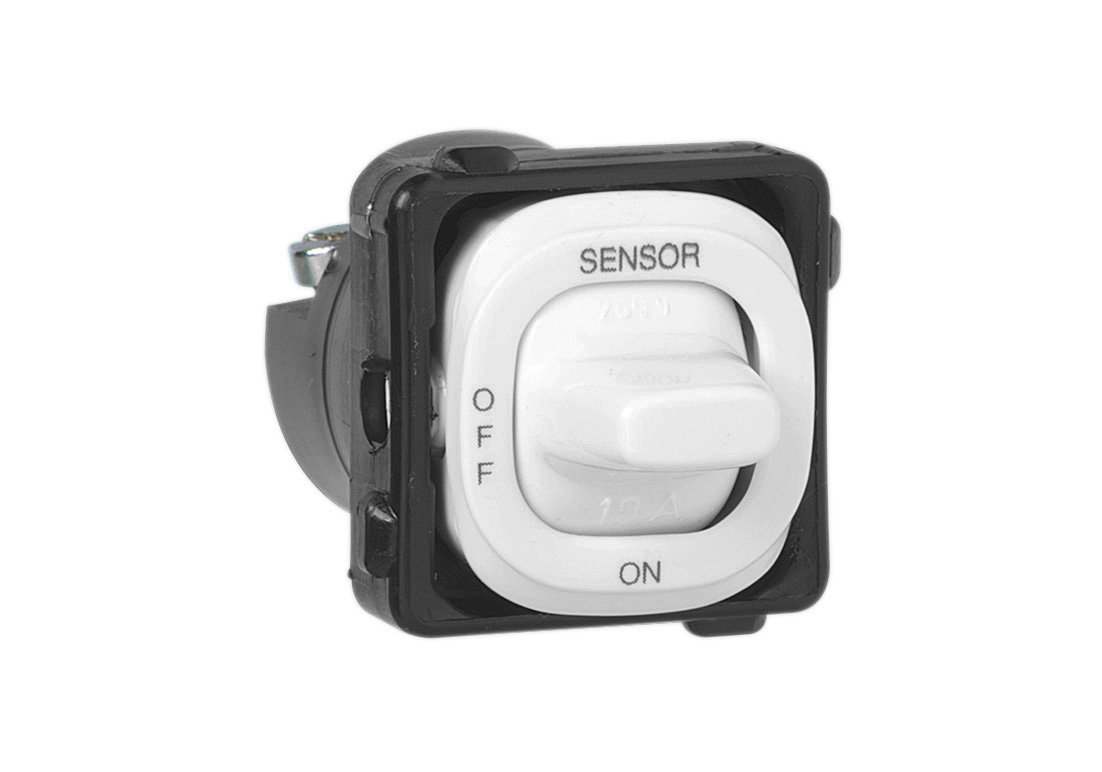 39MSON-WE - Clipsal Module 3 Position Switch SENSOR/OFF/ON 10Amp - White