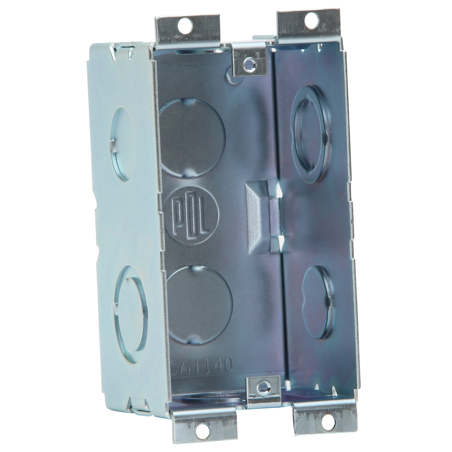 PDL140C - PDL Metal Wall Box 1Gang 50mm for Concrete Installations