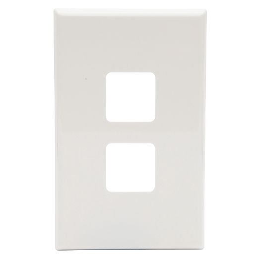 PDL682CWH - PDL 2Gang Cover Plate - White