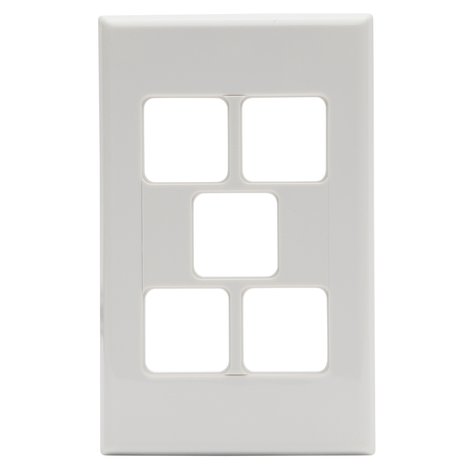 PDL685VHWH - PDL 600 Grid + Cover Plate Switch 5-Gang - White