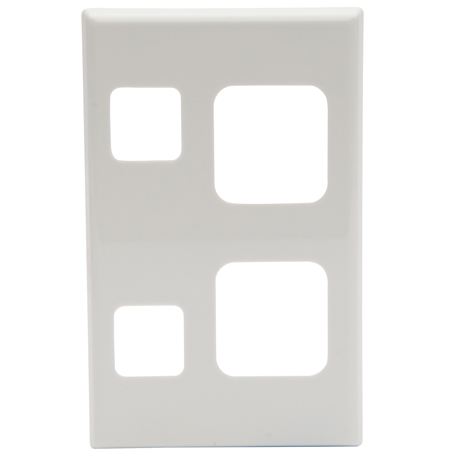 PDL692CWH - PDL Clip-On Socket Cover Plate For Vertical Double Switch Socket - White